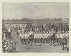 De rondreis van de onderkoning, troepenparade in Secunderabad